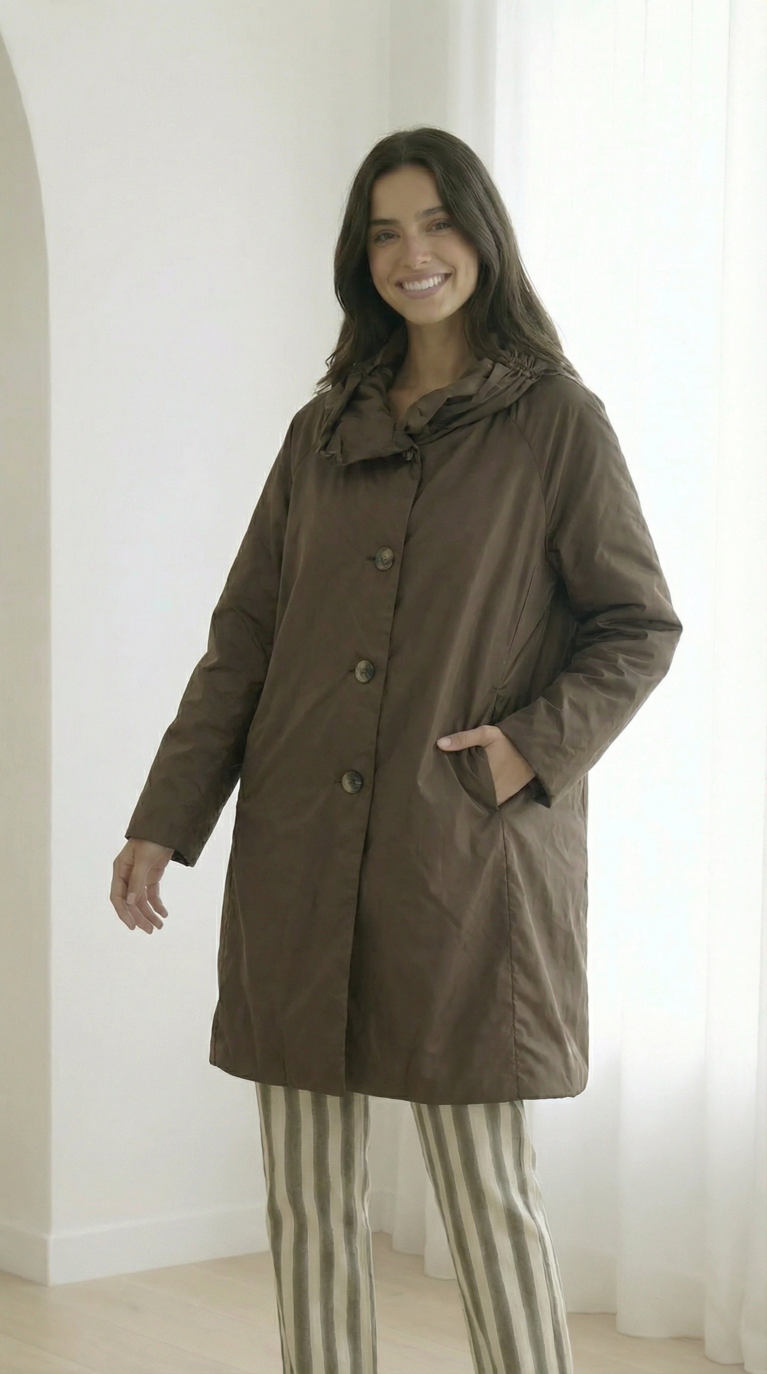 Gabardina Ana Marrón
