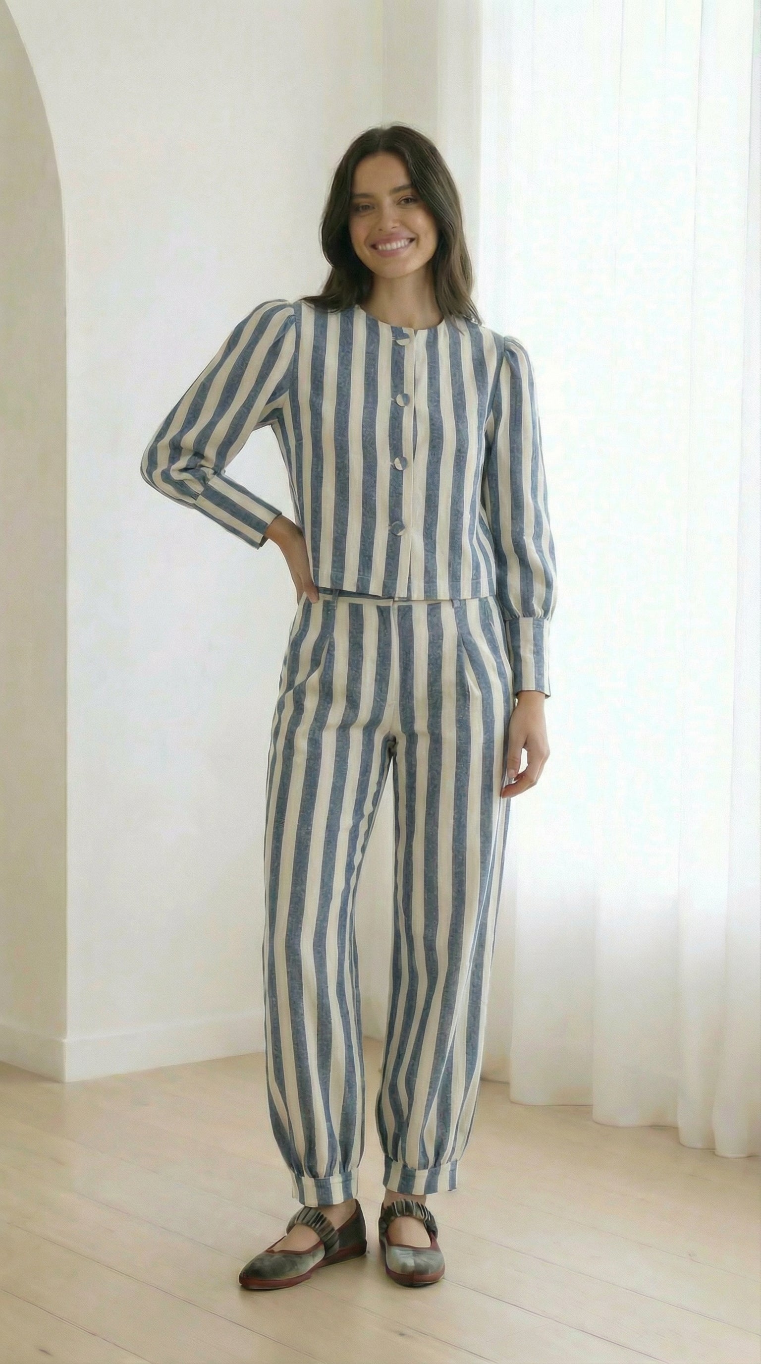 Camisa Olivia Rayas