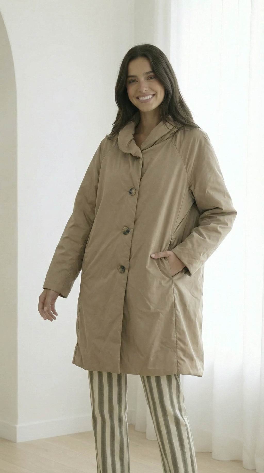 Gabardina Ana Beige