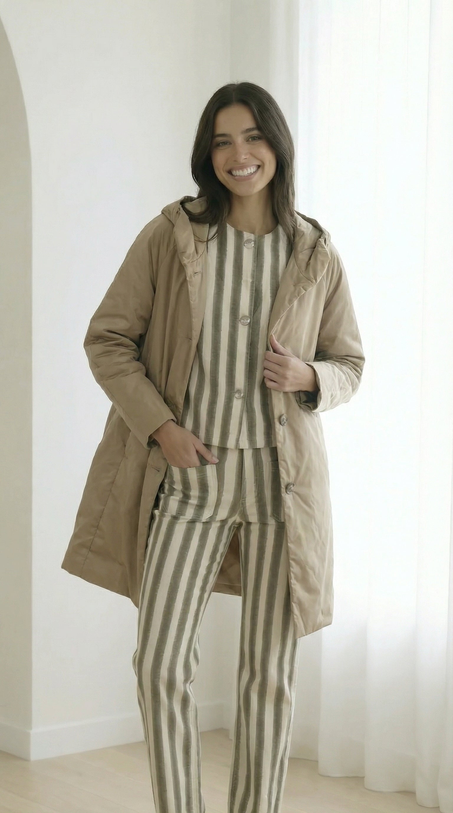 Gabardina Ana Beige