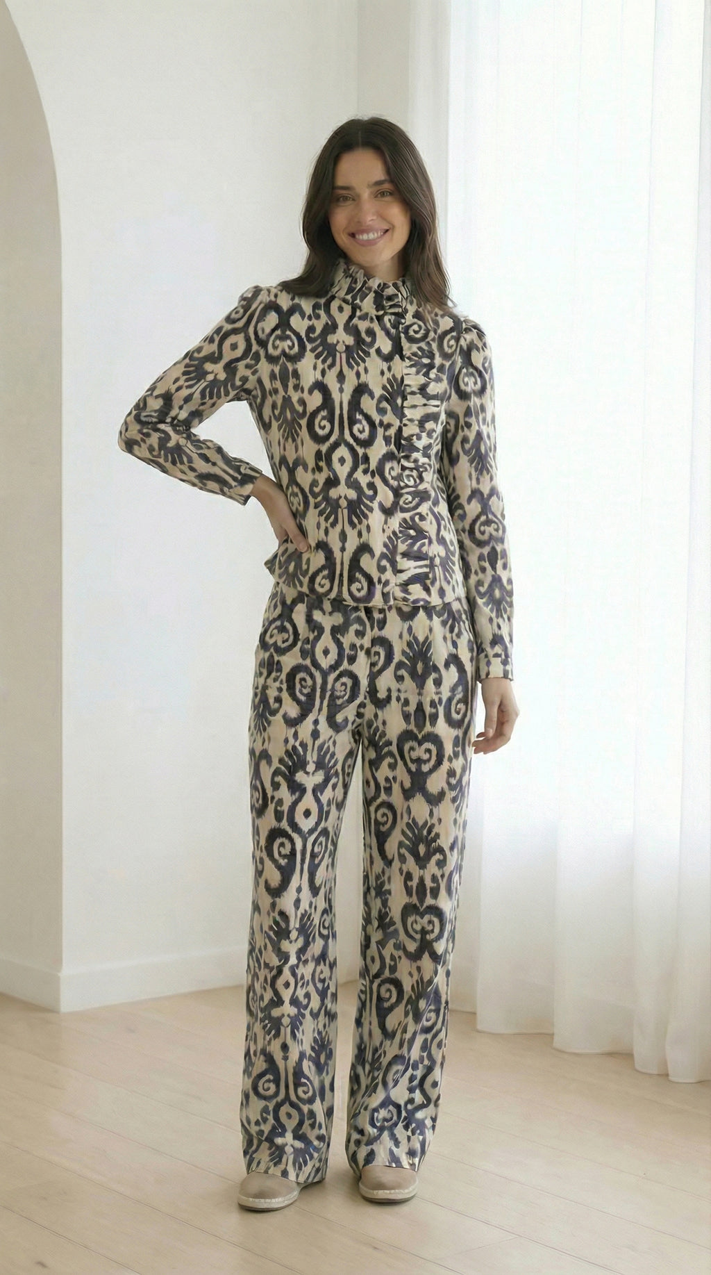 Pantalón Martina Negro Étnico